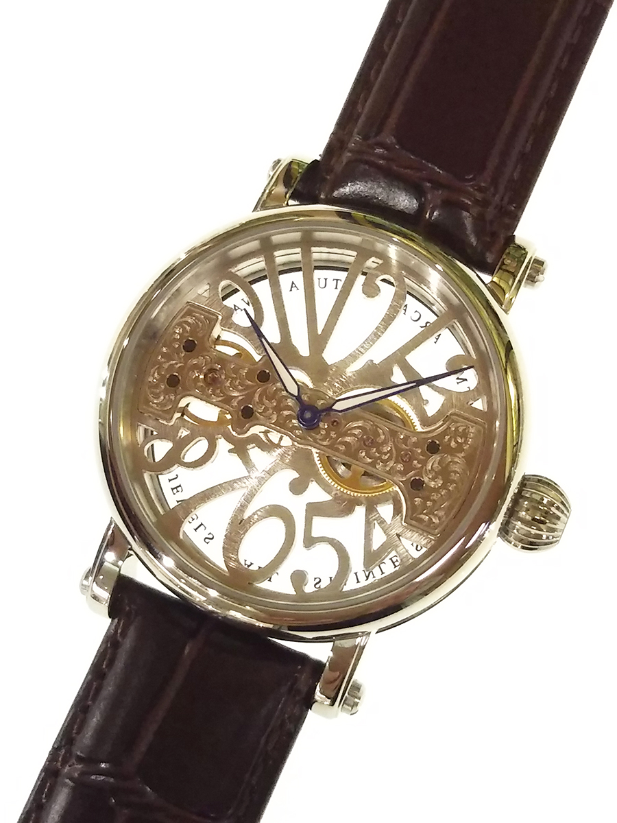 ARCAFUTURA 自動巻き腕時計 スケルトン 22272SKBKRM - 時計